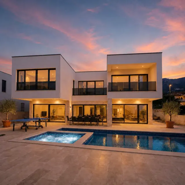 BookNoFees: Villa Just be Light · 5BR · Kolam · Jacuzzi · 303m² – Kaštel Stari