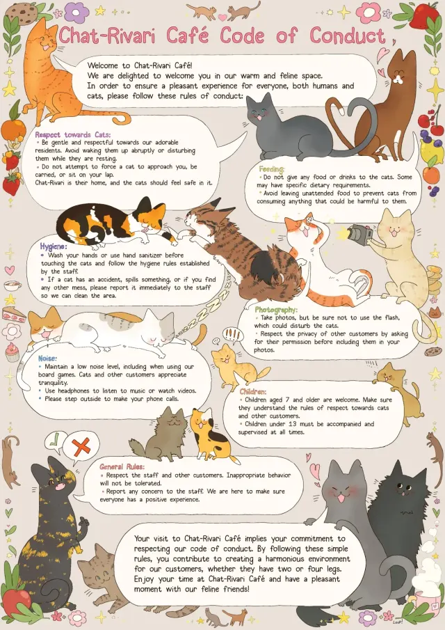 BookNoFees: Kafe – Chat-Rivari Café – Paris – Chat-Rivari Café, foto 3