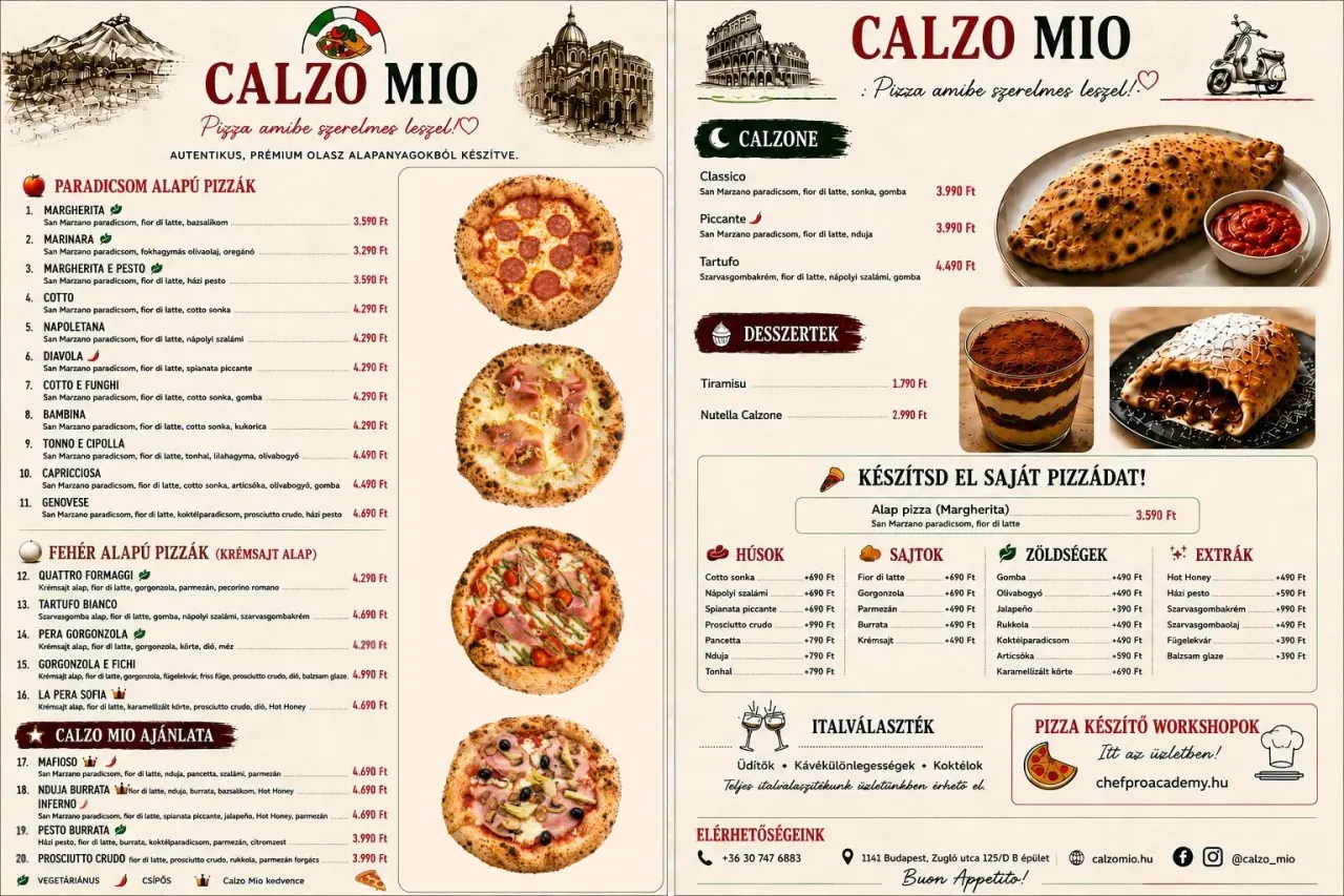 BookNoFees: Kedai snek – Calzo Mio – Budapest – Calzo Mio, foto 1