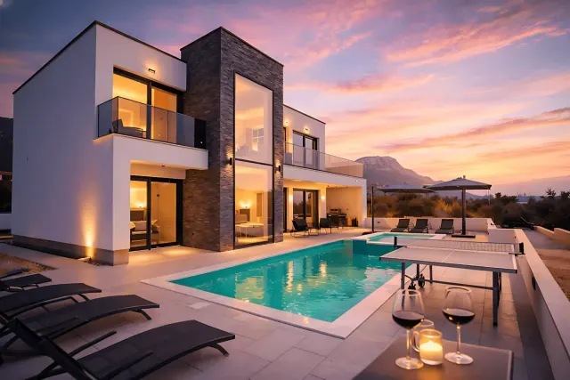 BookNoFees: Villa Just be Happy · Pemandangan Laut · Kolam · Jacuzzi – Kaštel Stari