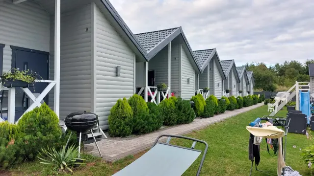 BookNoFees: Rumah kayu yang tenang dengan sauna dan teres – Jarosławiec